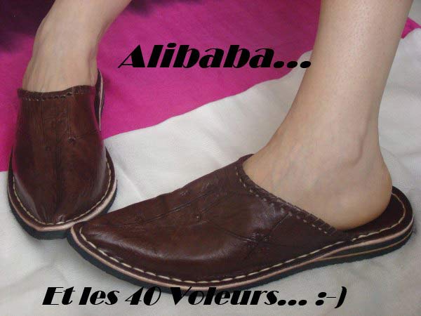 Alibaba slippers Brown 36 - image 2