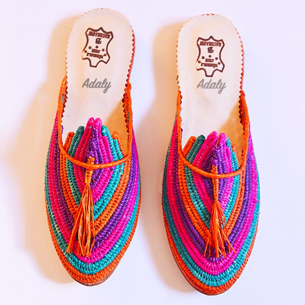Raphia slippers - image 1