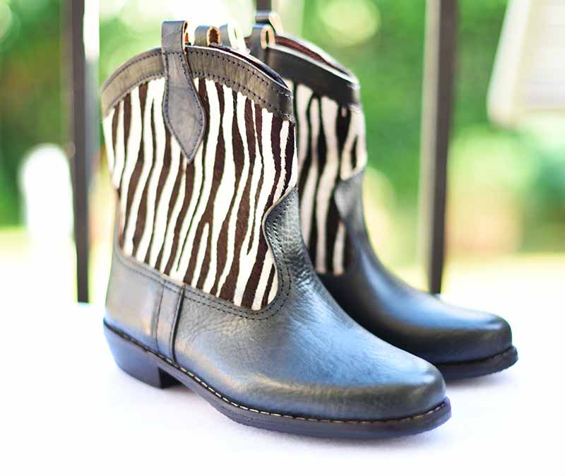 Zebra Boots