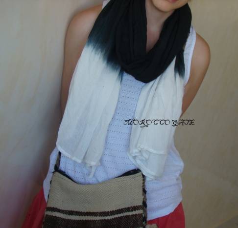 Black & White moroccan scarf
