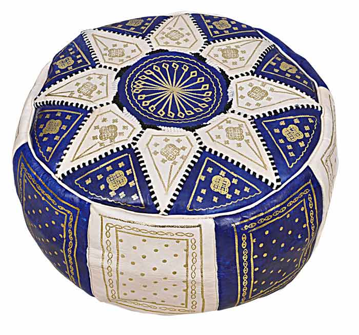 Moroccan Ottoman Marrakech Blue