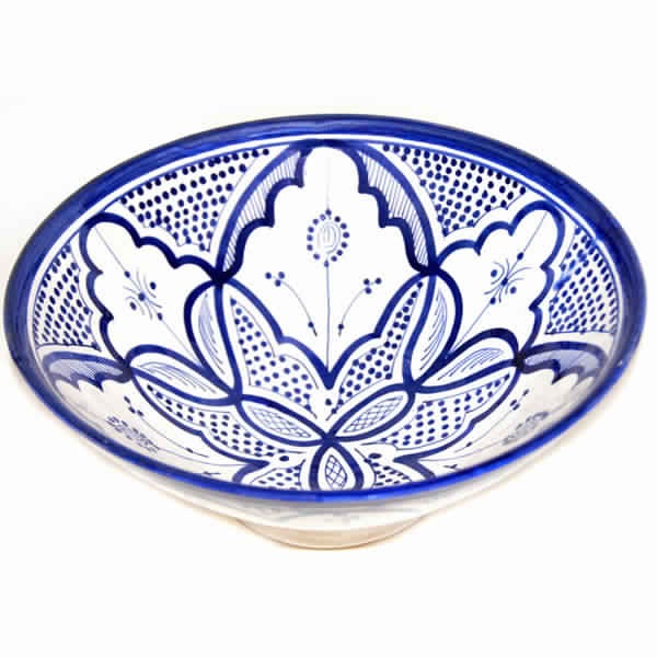 Moroccan blue bowl