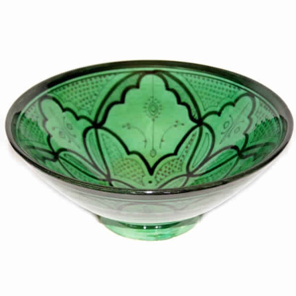 Moroccan green bowl