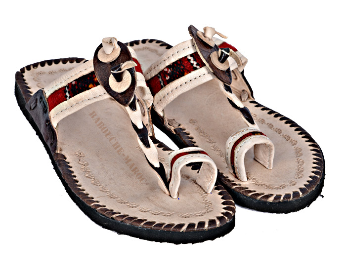 Moroccan berber sandal in leather 