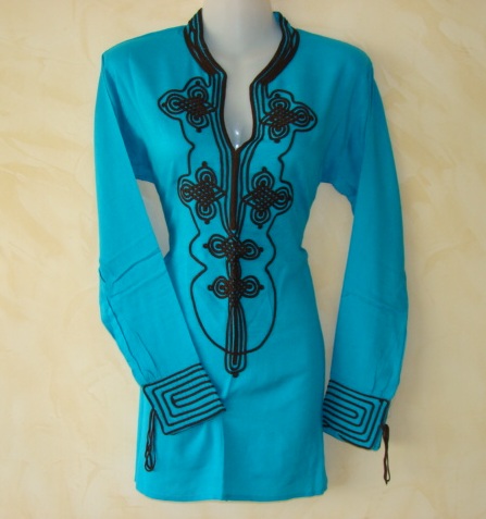 Amira Moroccan Tunic Turquoise